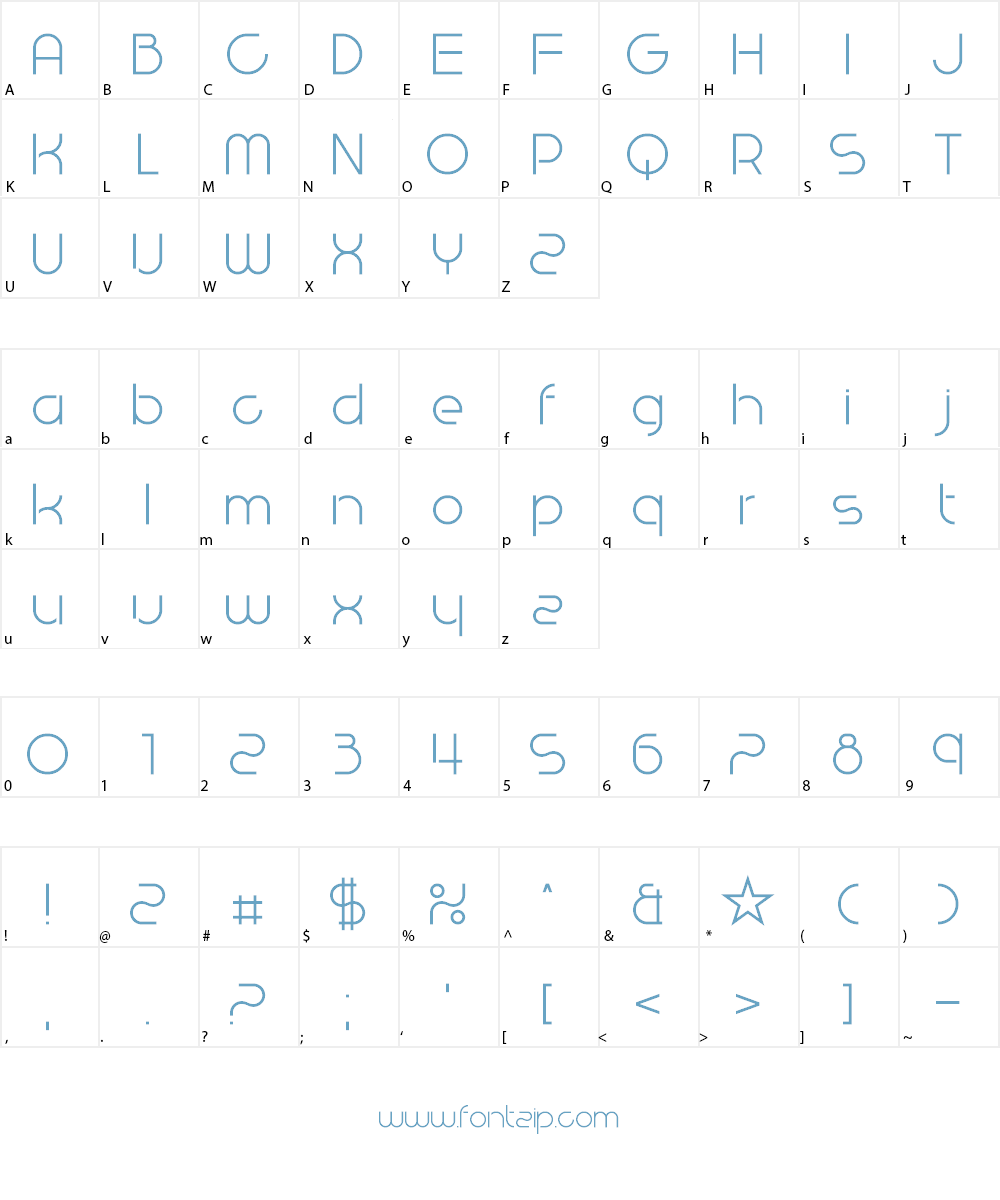 West End Knights Font Character